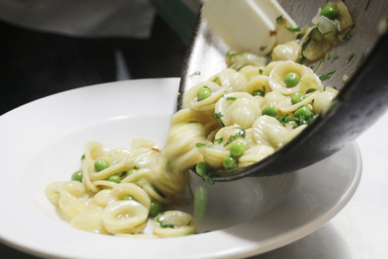 Orecchiette with Peas and Chopped Herbs | Capitol Restaurant